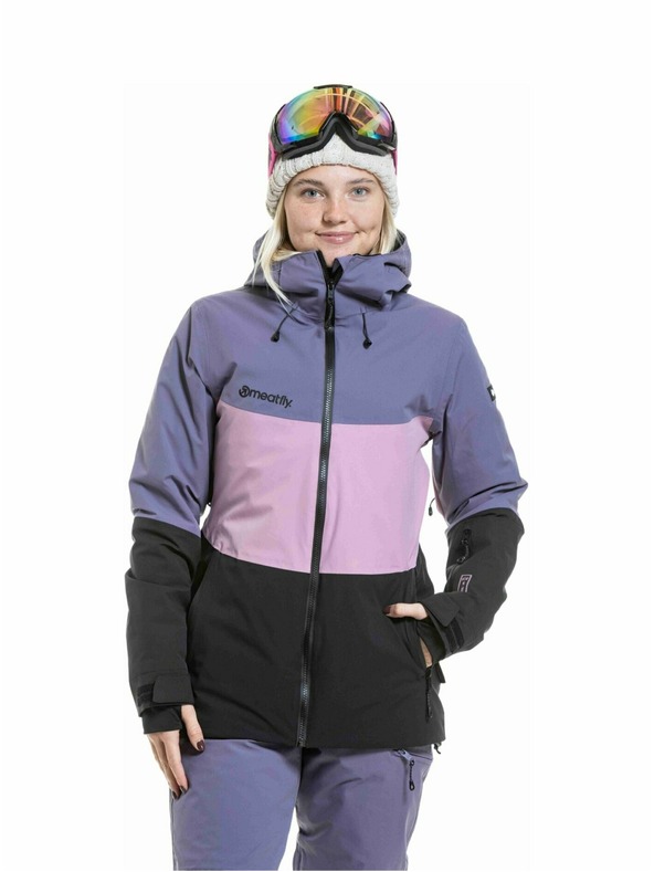 Meatfly Meatfly ženska SNB & SKI jakna Kirsten Black / Purple Light