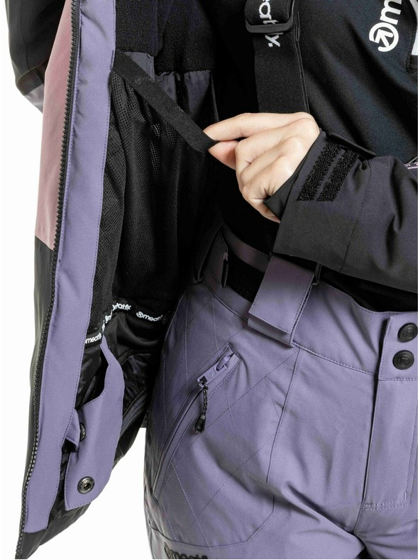 Meatfly Meatfly ženska SNB & SKI jakna Kirsten Black / Purple Light