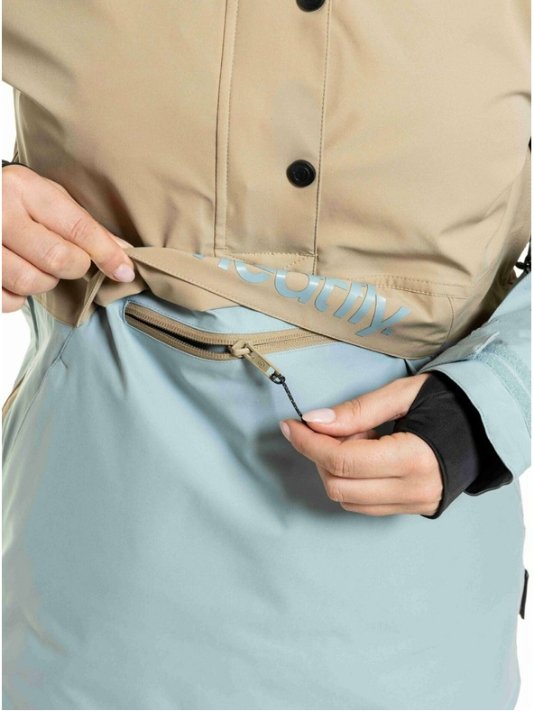 Meatfly Meatfly ženska SNB & SKI jakna Aiko Cloud / Safari