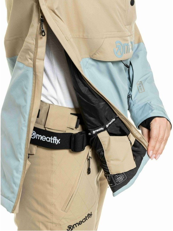 Meatfly Meatfly ženska SNB & SKI jakna Aiko Cloud / Safari