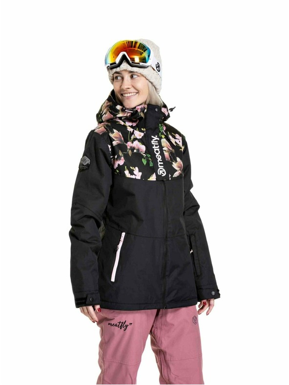 Meatfly Meatfly ženska SNB & SKI jakna Kirsten Magnolia / Black