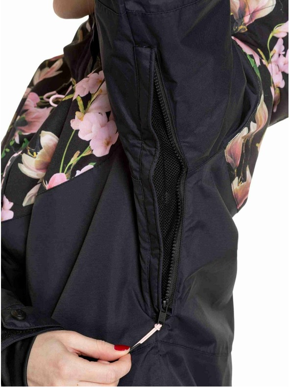 Meatfly Meatfly ženska SNB & SKI jakna Kirsten Magnolia / Black