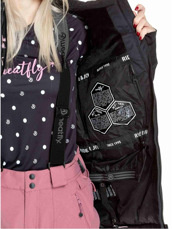 Meatfly Meatfly ženska SNB & SKI jakna Kirsten Magnolia / Black