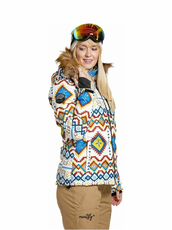 Meatfly Meatfly ženska SNB & SKI jakna Bonie White Jones