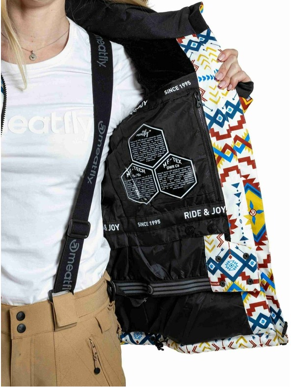 Meatfly Meatfly ženska SNB & SKI jakna Bonie White Jones