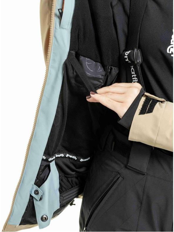 Meatfly Meatfly ženska SNB & SKI jakna Kirsten Safari / Cloud