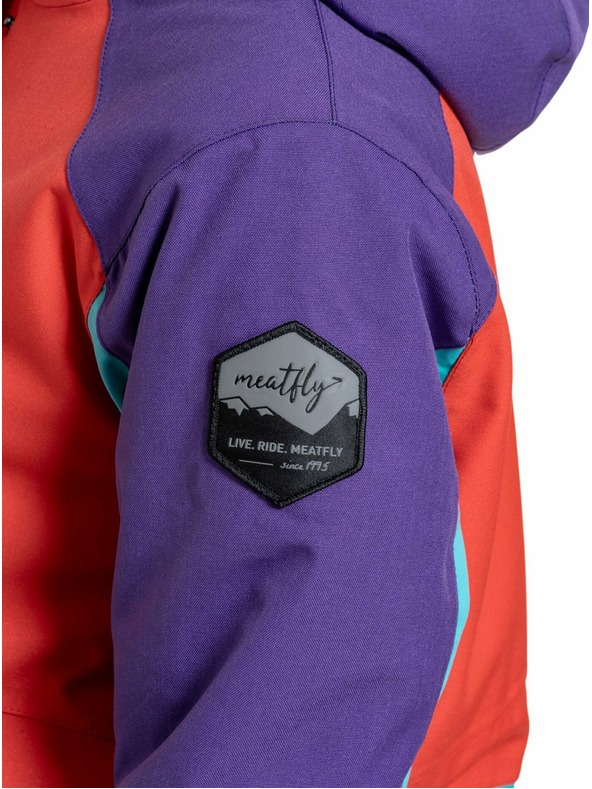 Meatfly Meatfly ženska SNB & SKI jakna Aiko Turquoise/Ferrari Red