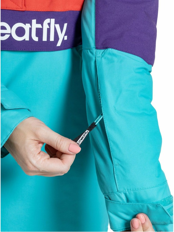 Meatfly Meatfly ženska SNB & SKI jakna Aiko Turquoise/Ferrari Red