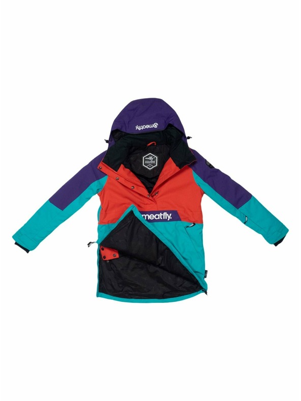 Meatfly Meatfly ženska SNB & SKI jakna Aiko Turquoise/Ferrari Red