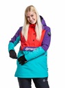 Meatfly Meatfly ženska SNB & SKI jakna Aiko Turquoise/Ferrari Red