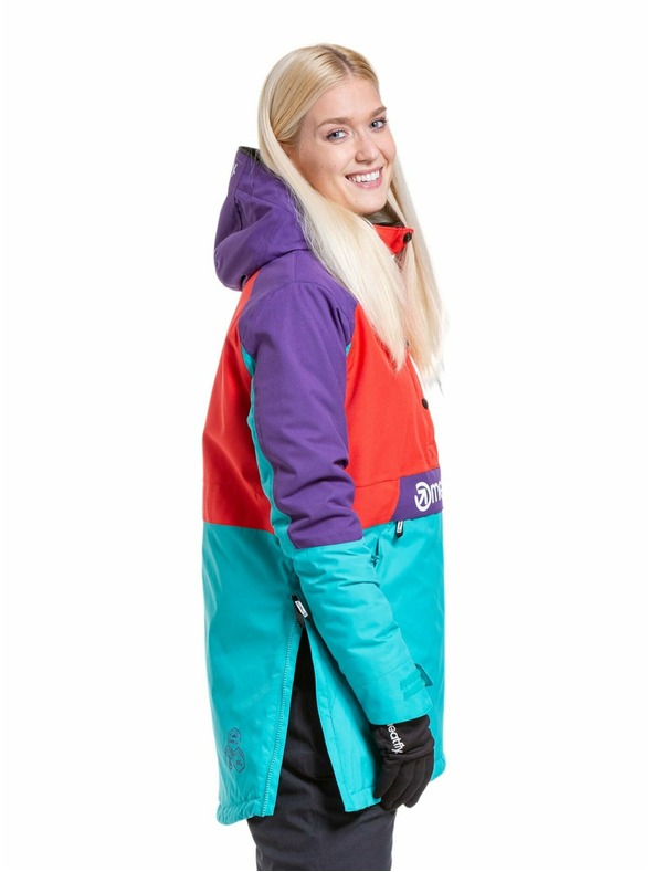 Meatfly Meatfly ženska SNB & SKI jakna Aiko Turquoise/Ferrari Red