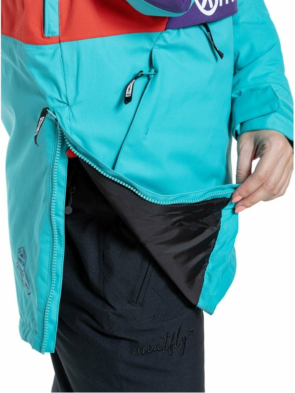 Meatfly Meatfly ženska SNB & SKI jakna Aiko Turquoise/Ferrari Red