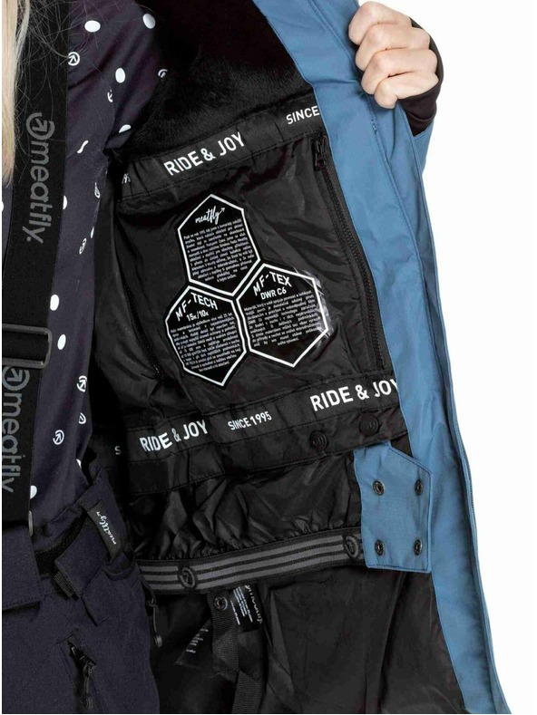 Meatfly Meatfly ženska SNB & SKI jakna Kirsten White Jones / Slate Blue