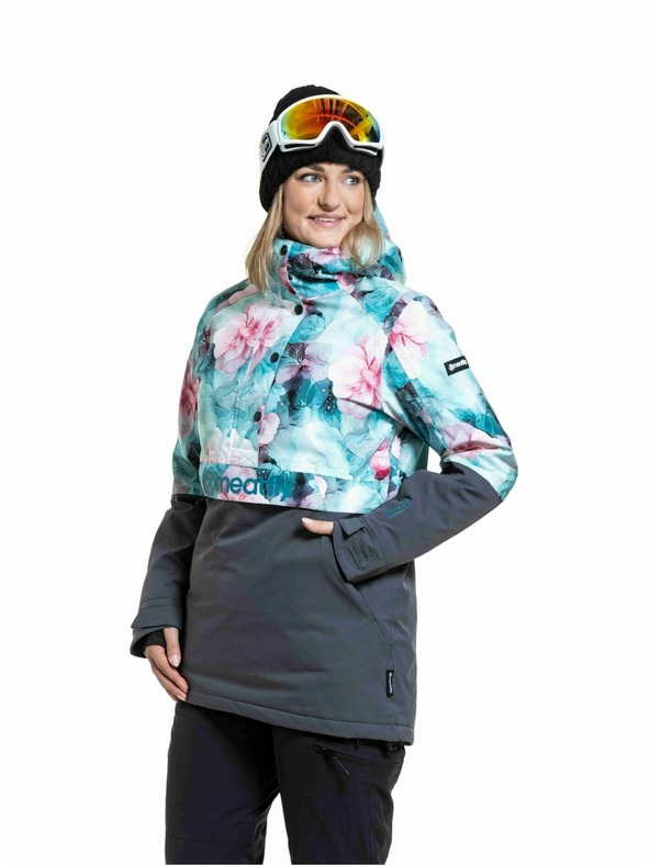 Meatfly Meatfly ženska SNB & SKI jakna Aiko Pink Flowers