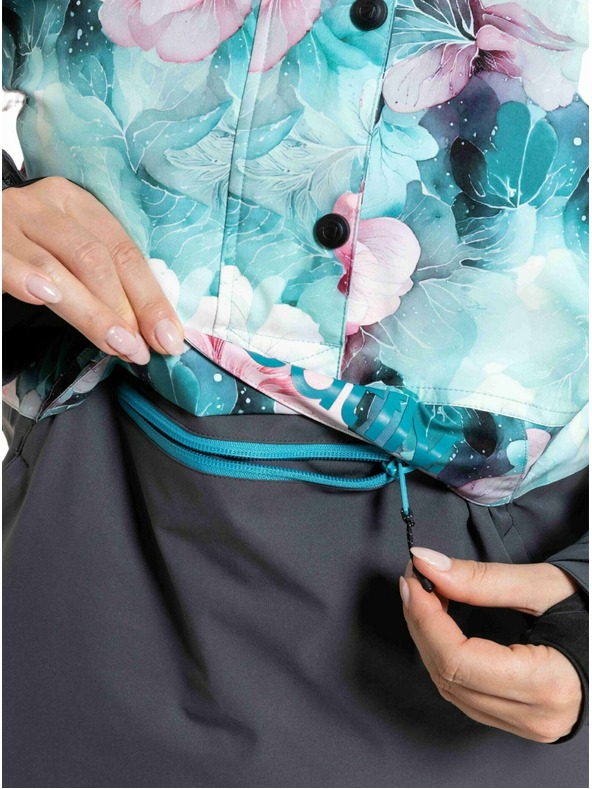 Meatfly Meatfly ženska SNB & SKI jakna Aiko Pink Flowers