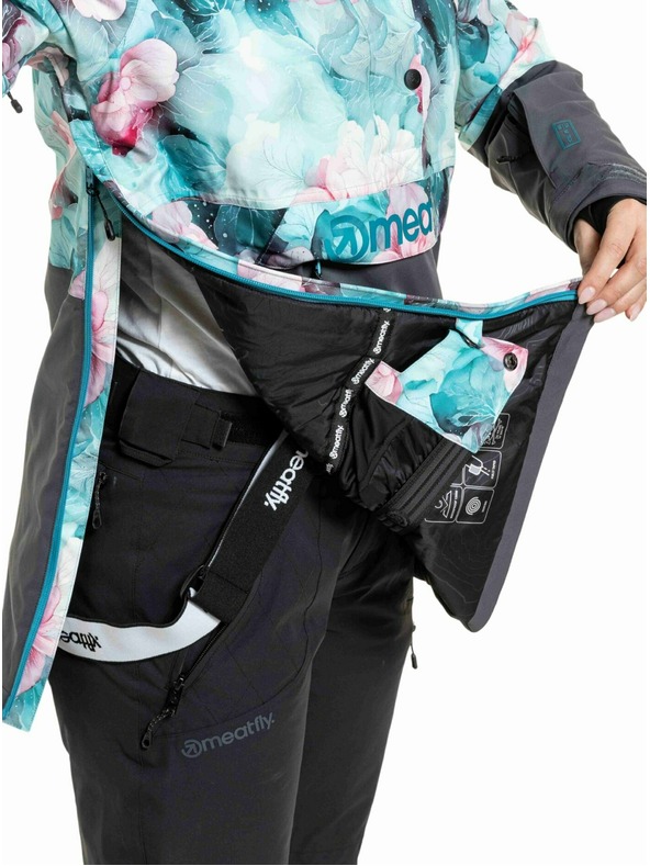 Meatfly Meatfly ženska SNB & SKI jakna Aiko Pink Flowers