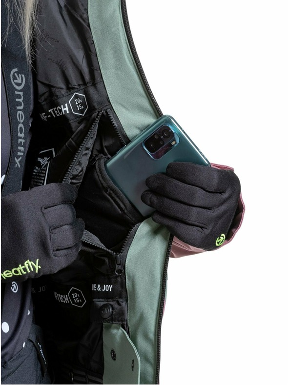 Meatfly Meatfly ženska SNB & SKI jakna Gaia Beet Red