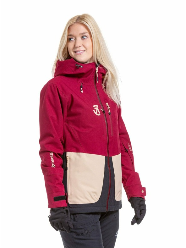 Meatfly Meatfly ženska SNB & SKI jakna Gaia Beet Red