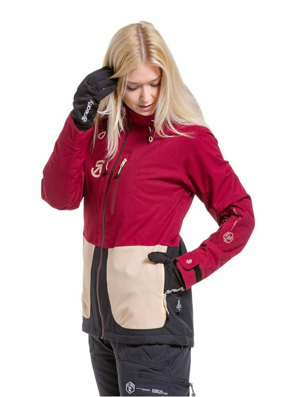 Meatfly Meatfly ženska SNB & SKI jakna Gaia Beet Red