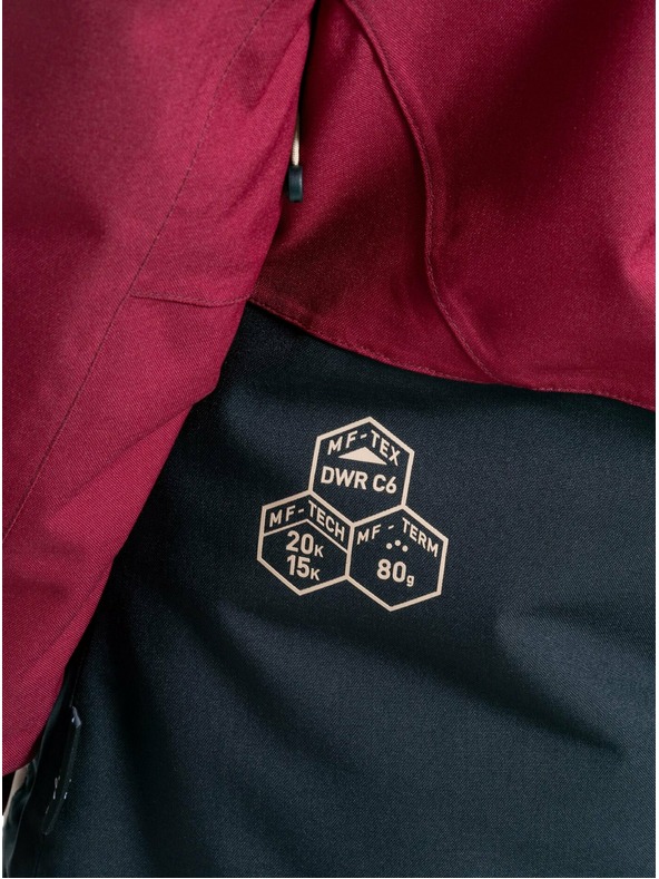 Meatfly Meatfly ženska SNB & SKI jakna Gaia Beet Red