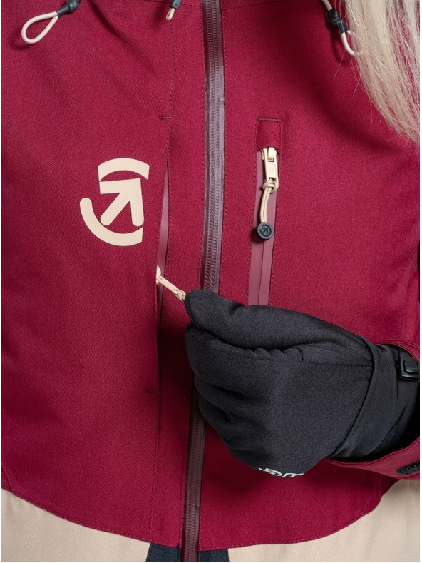 Meatfly Meatfly ženska SNB & SKI jakna Gaia Beet Red