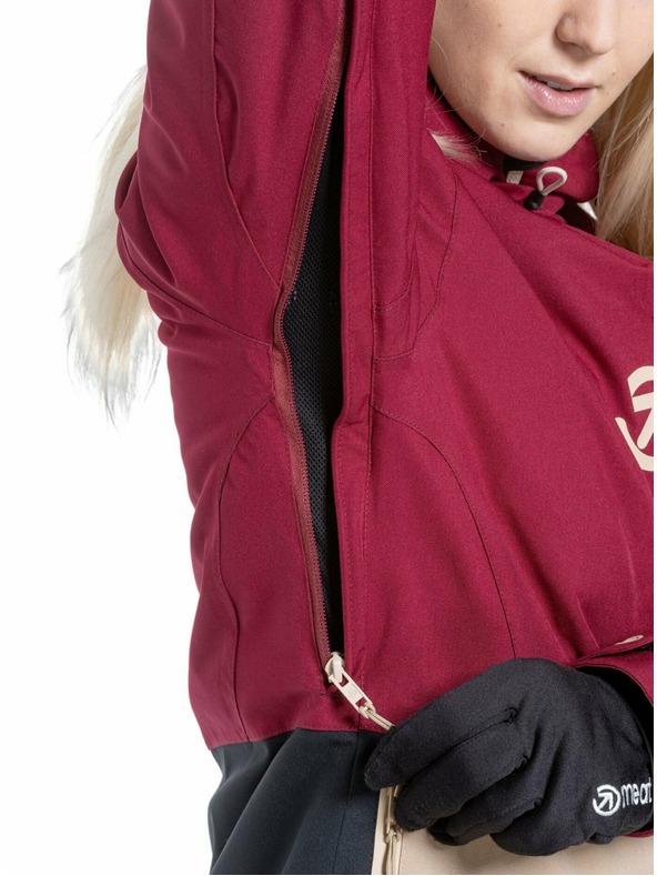 Meatfly Meatfly ženska SNB & SKI jakna Gaia Beet Red