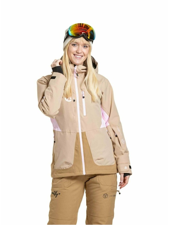 Meatfly Meatfly ženska SNB & SKI jakna Gaia Latte