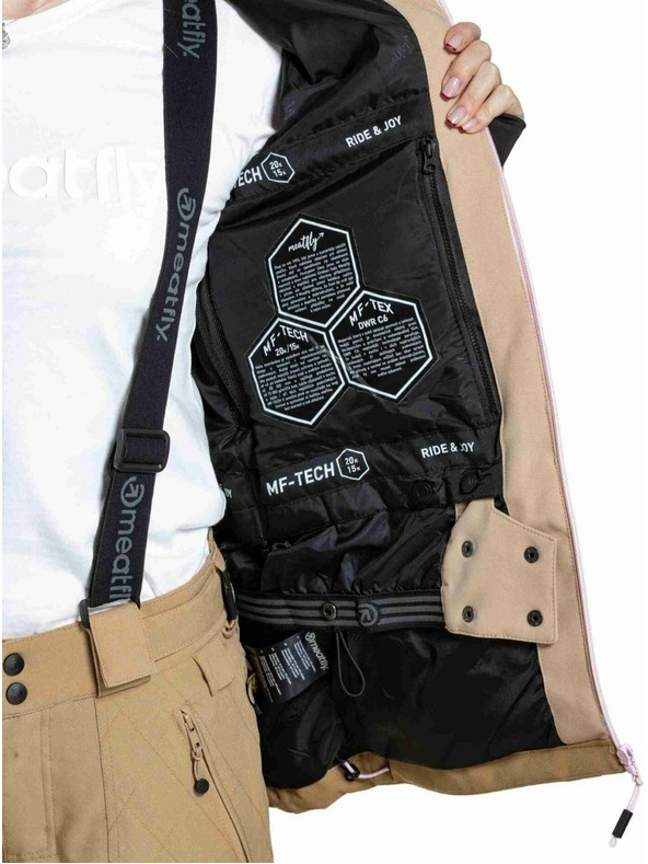 Meatfly Meatfly ženska SNB & SKI jakna Gaia Latte