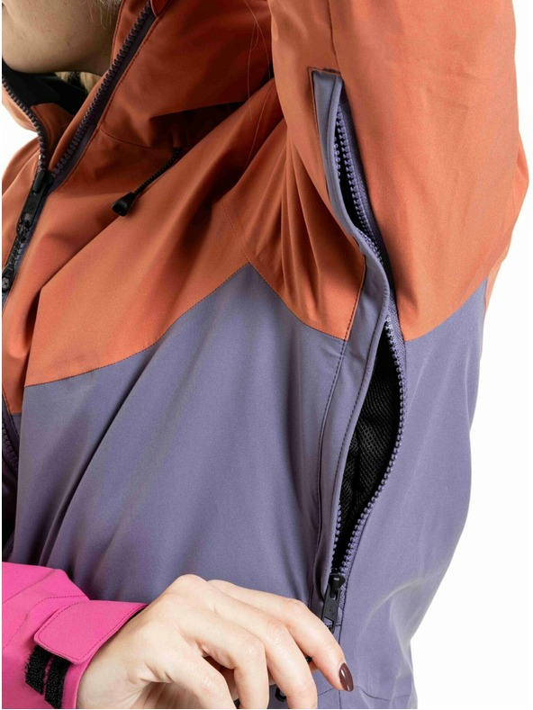 Meatfly Meatfly ženska SNB & SKI jakna Kirsten Purple Light / Mango