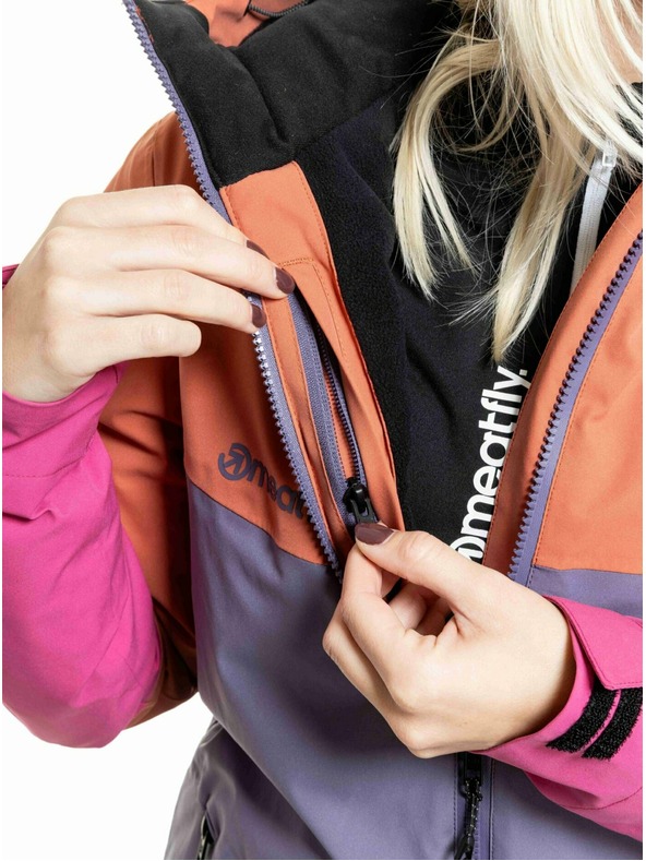 Meatfly Meatfly ženska SNB & SKI jakna Kirsten Purple Light / Mango