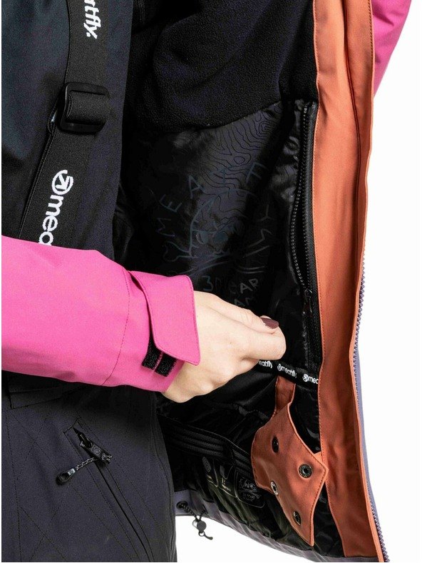 Meatfly Meatfly ženska SNB & SKI jakna Kirsten Purple Light / Mango