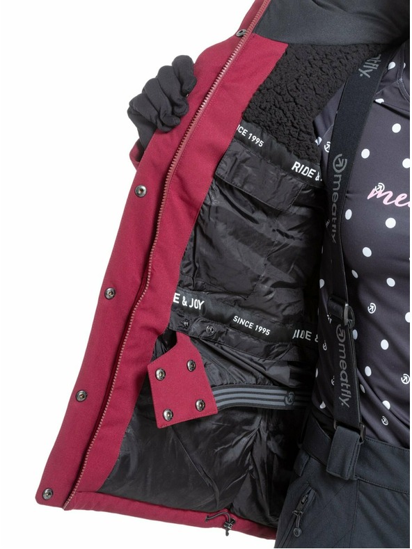 Meatfly Meatfly ženska SNB & SKI jakna Terra Beet Red