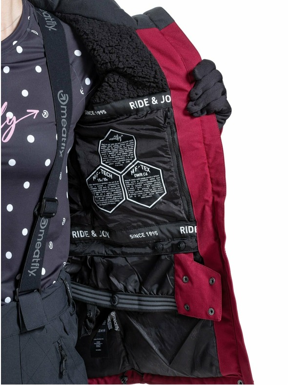 Meatfly Meatfly ženska SNB & SKI jakna Terra Beet Red