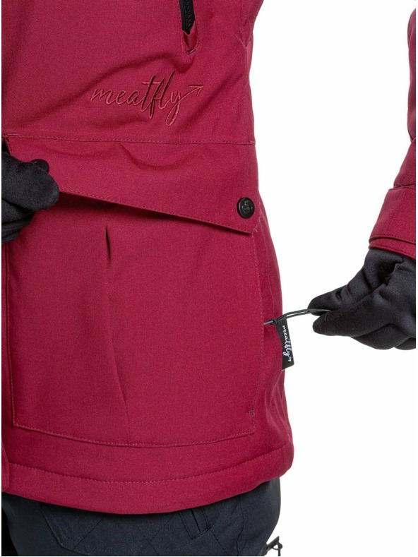 Meatfly Meatfly ženska SNB & SKI jakna Terra Beet Red