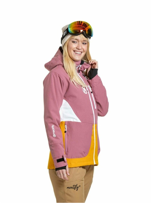 Meatfly Meatfly ženska SNB & SKI jakna Gaia Dusty Rose / Sunflower