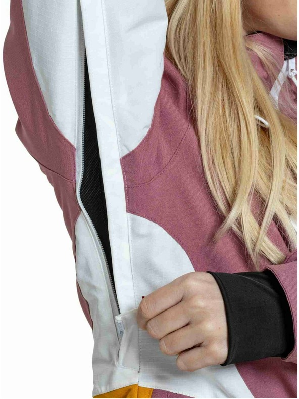 Meatfly Meatfly ženska SNB & SKI jakna Gaia Dusty Rose / Sunflower