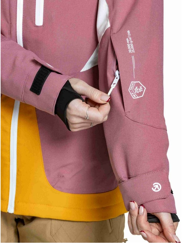 Meatfly Meatfly ženska SNB & SKI jakna Gaia Dusty Rose / Sunflower