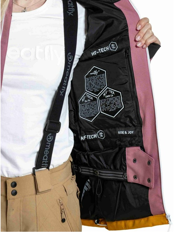 Meatfly Meatfly ženska SNB & SKI jakna Gaia Dusty Rose / Sunflower