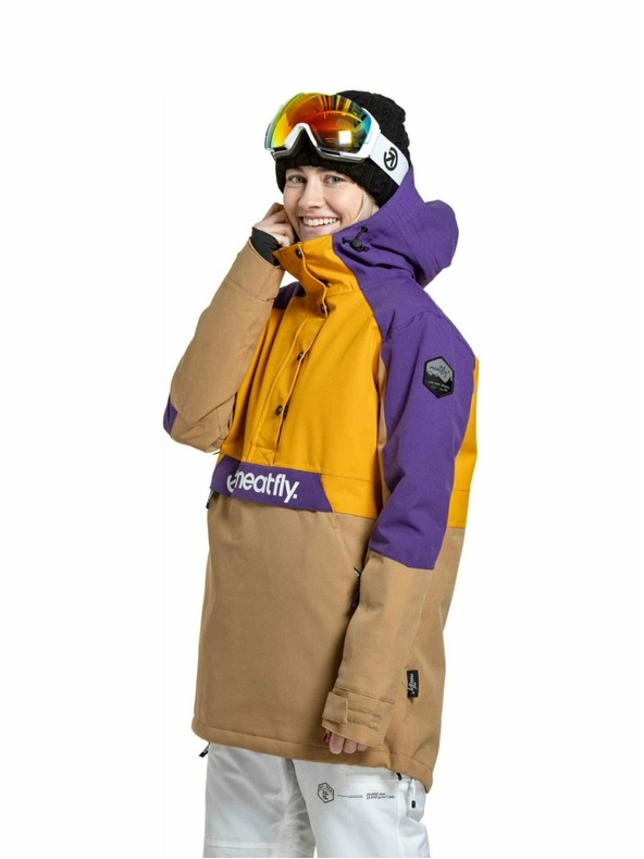 Meatfly Meatfly ženska SNB & SKI jakna Aiko Sunflower / Tan