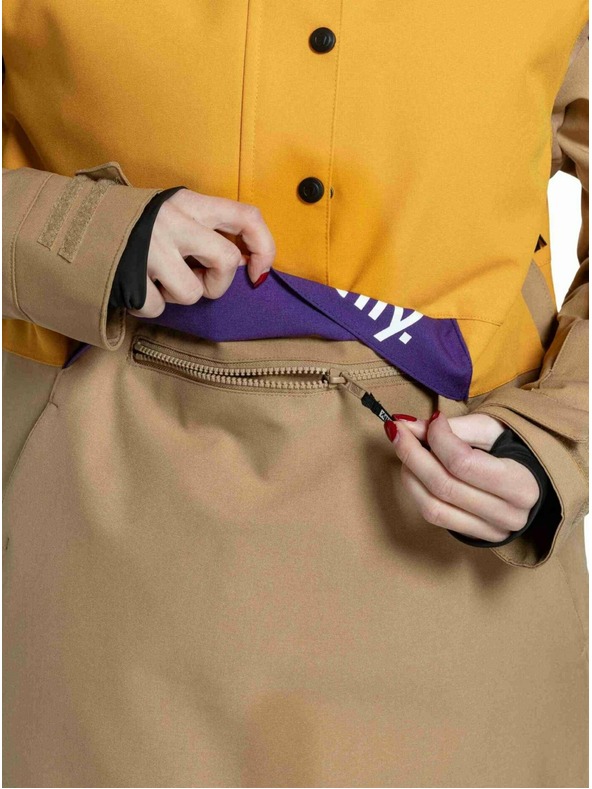 Meatfly Meatfly ženska SNB & SKI jakna Aiko Sunflower / Tan