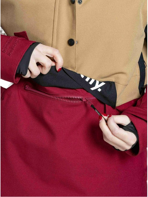 Meatfly Meatfly ženska SNB & SKI jakna Aiko Beet Red / Blue