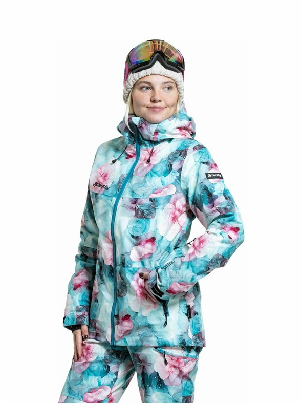 Meatfly Meatfly ženska SNB & SKI jakna Kirsten Pink Flowers