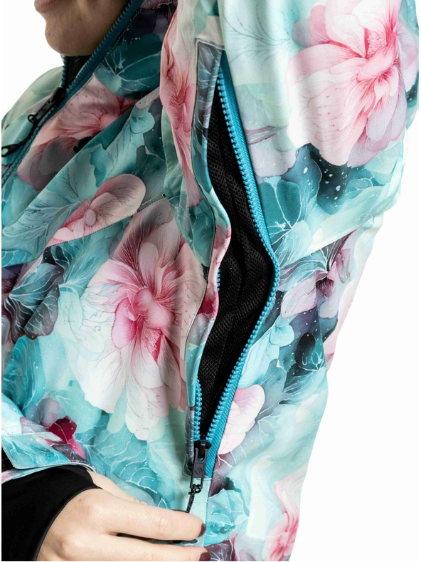 Meatfly Meatfly ženska SNB & SKI jakna Kirsten Pink Flowers