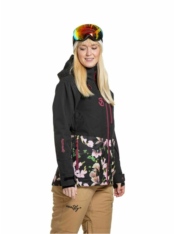 Meatfly Meatfly ženska SNB & SKI jakna Gaia Magnolia / Black