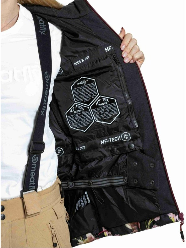 Meatfly Meatfly ženska SNB & SKI jakna Gaia Magnolia / Black