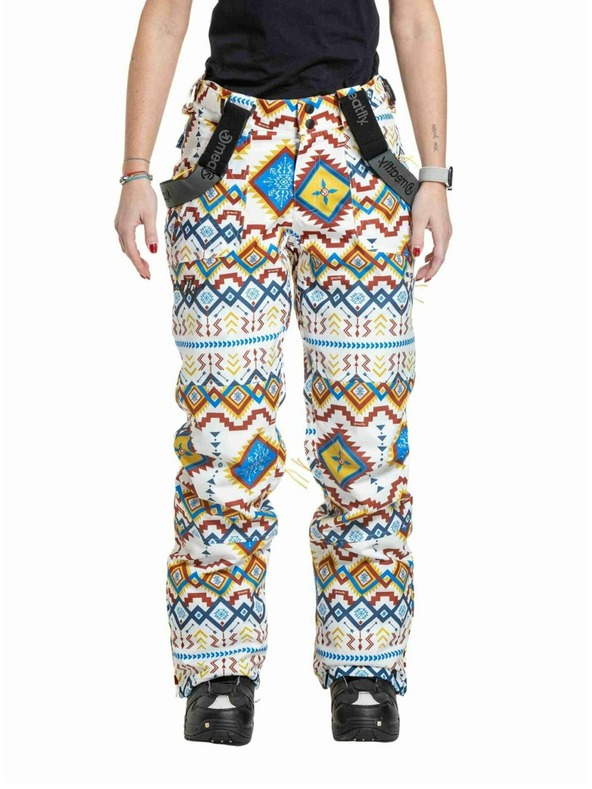 Meatfly Meatfly ženske SNB & SKI hlače Foxy White Jones