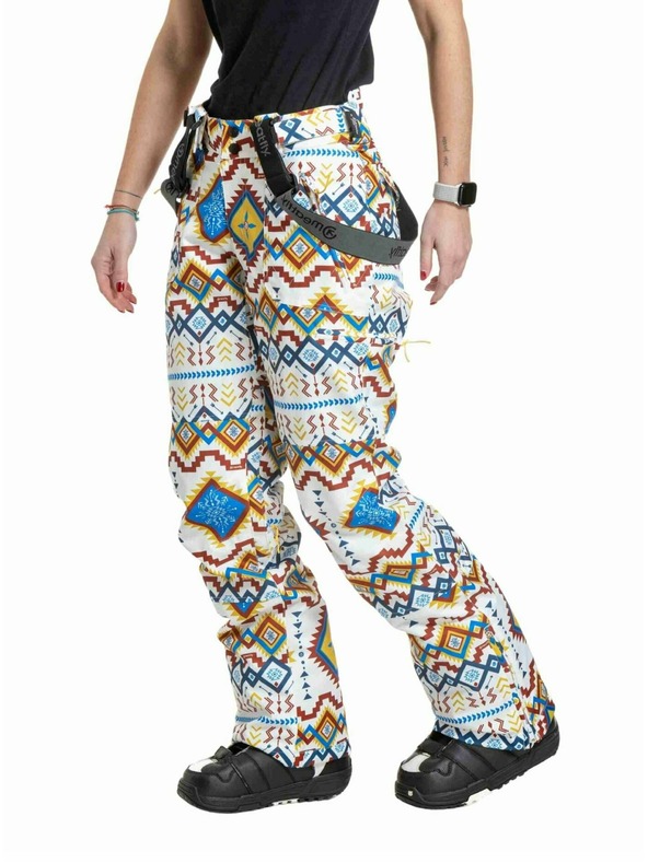 Meatfly Meatfly ženske SNB & SKI hlače Foxy White Jones