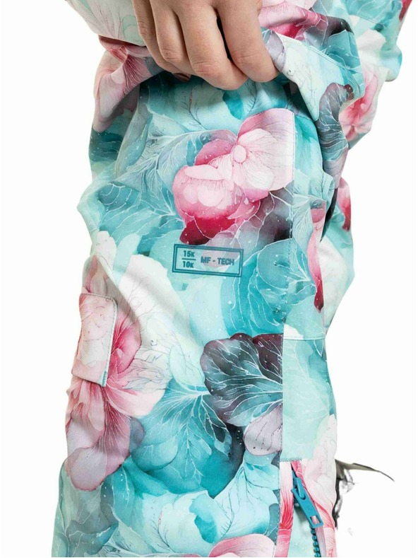 Meatfly Meatfly ženske SNB & SKI hlače Foxy Pink Flowers