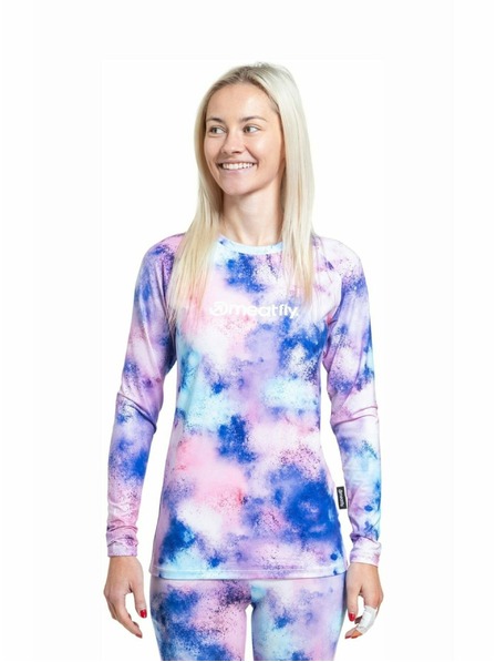 Meatfly Meatfly ženske termo majice Capa Purple Aquarel