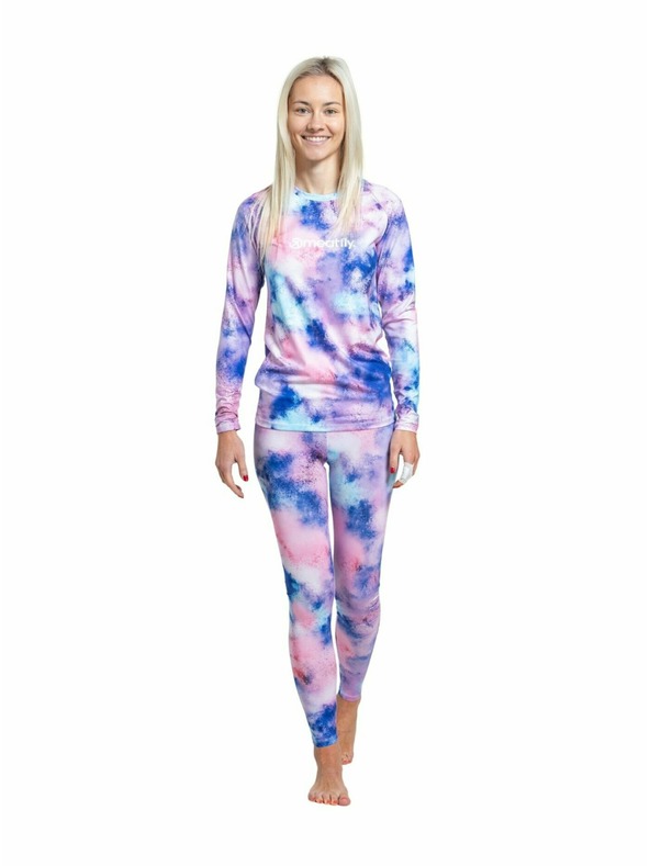 Meatfly Meatfly ženske termo majice Capa Purple Aquarel